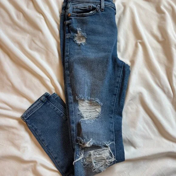 Guess Los Angeles Distressed Skinny Jeans Women’s Size 27 / US 4 - Picture 3 of 5